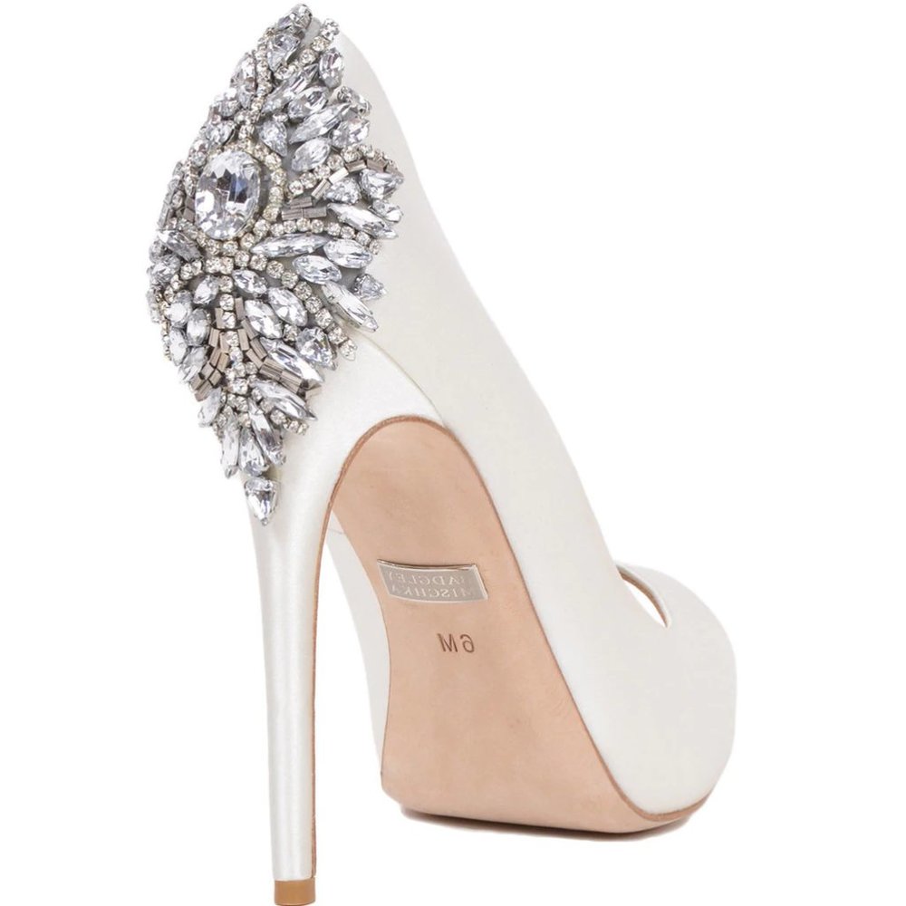 Badgely Mischka Kiara Peep-Toe Pumps
